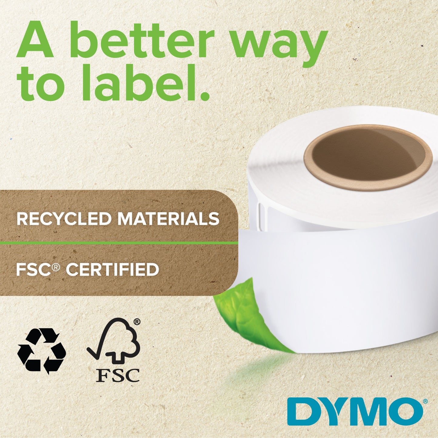 DYMO Authentic LabelWriter Continuous Labels | 57 mm x 91 metres (2 1/4 in x 300 ft)