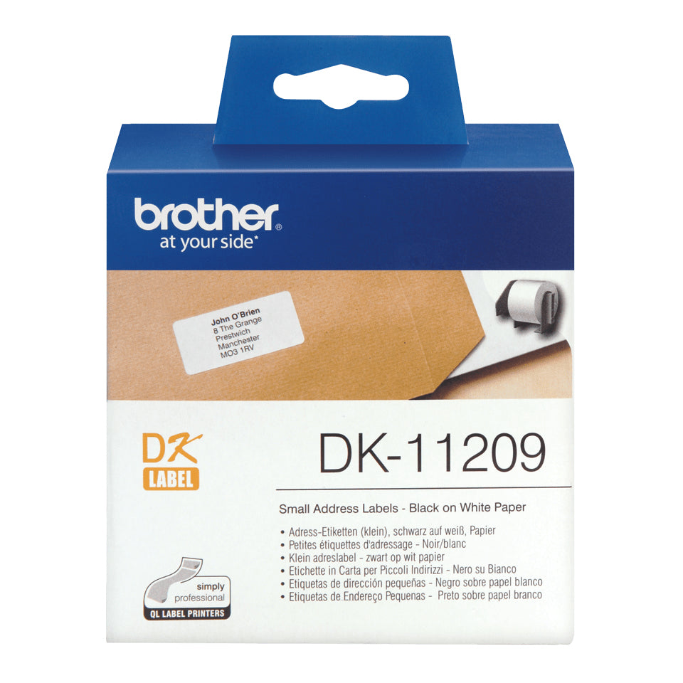 Brother DK-11209 DirectLabel Etikettes 29mm x 62mm 800 for Brother P-Touch Labels