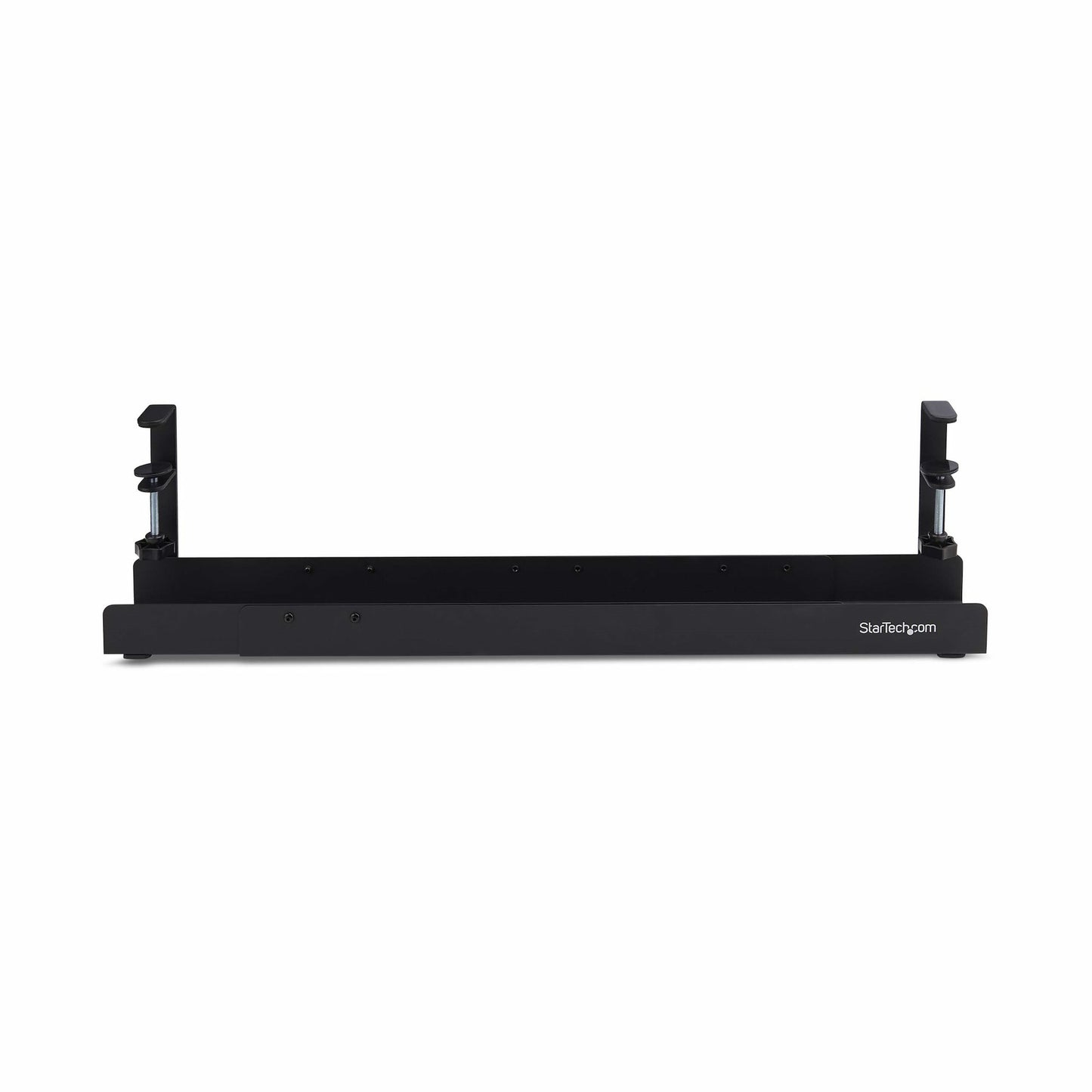 StarTech.com Under Desk Cable Management Tray, Length Adjustable Cable Organizer (Black)