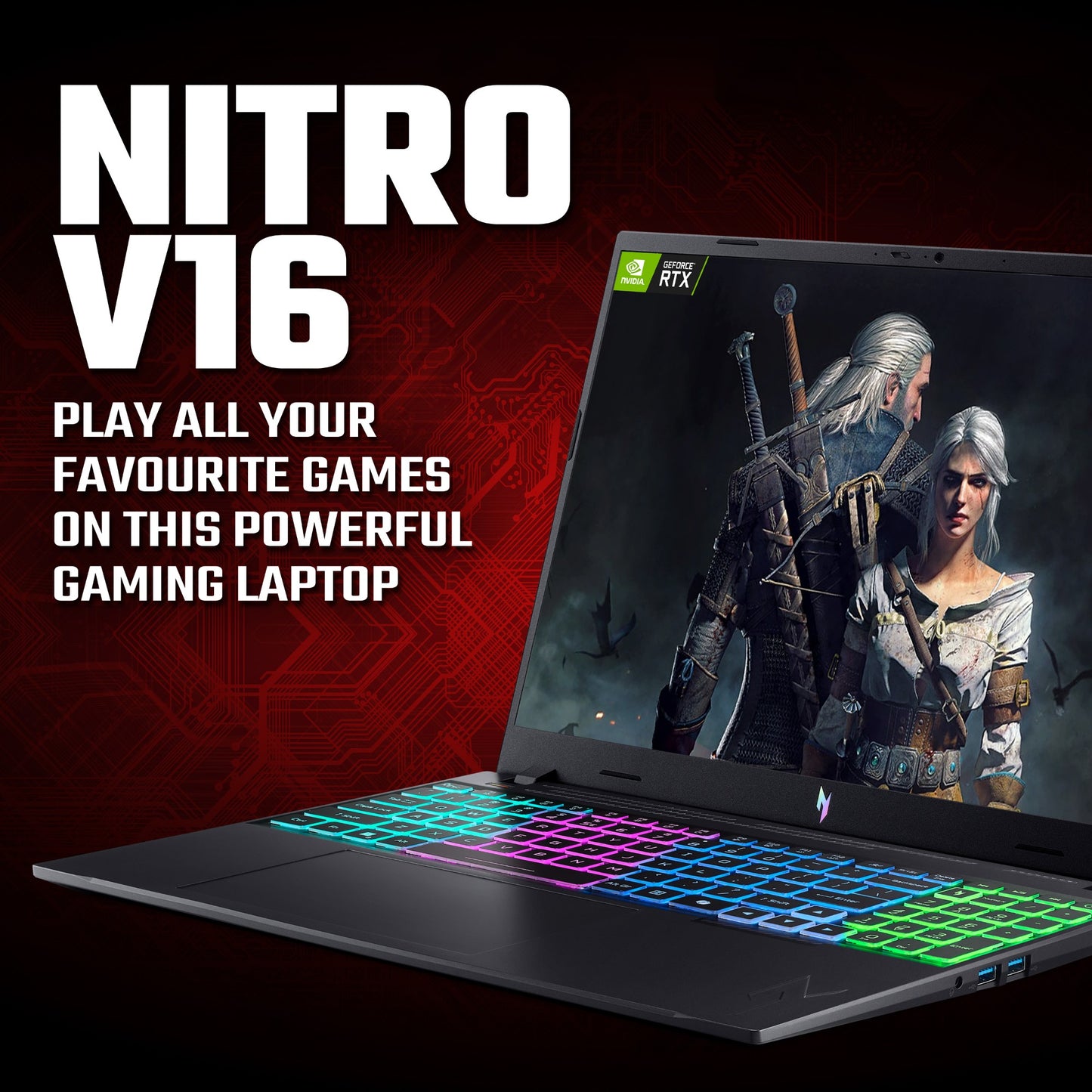 Acer Nitro V 16 V16 16" Core 7 240H 16GB 512GB SSD Laptop