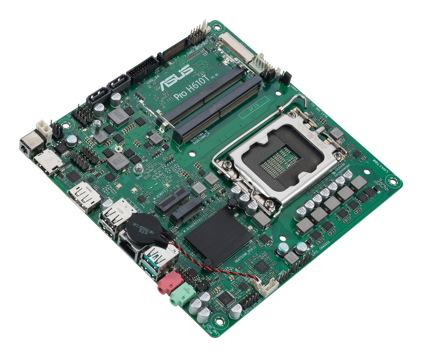 ASUS PRO H610T-CSM Intel H610 LGA 1700 Thin Mini ITX Motherboard
