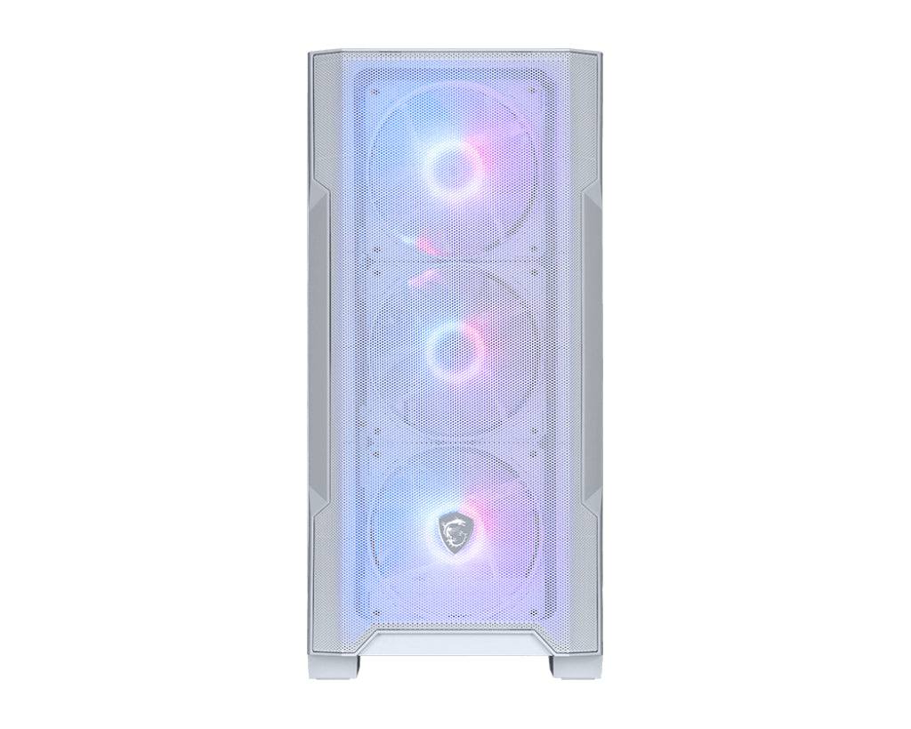 MSI MAG Forge M100R Micro Tower Transparent, White PC Case