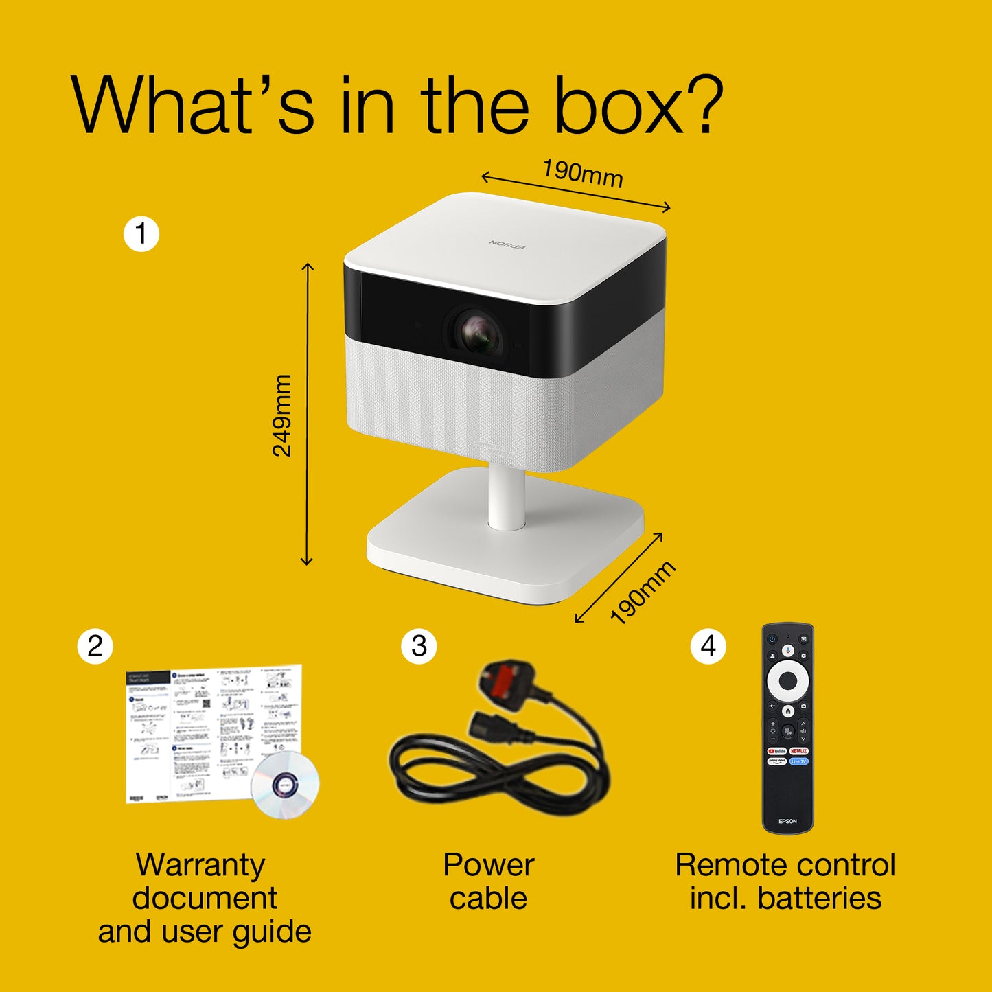 Epson Lifestudio Flex — EF-71 Diamond White Projector