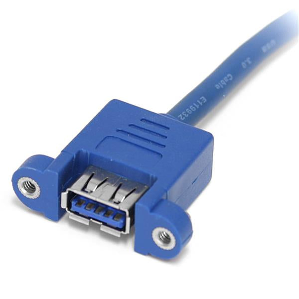 StarTech.com 2 Port Panel Mount USB 3.0 (5Gbps) Cable - USB A to Motherboard Header