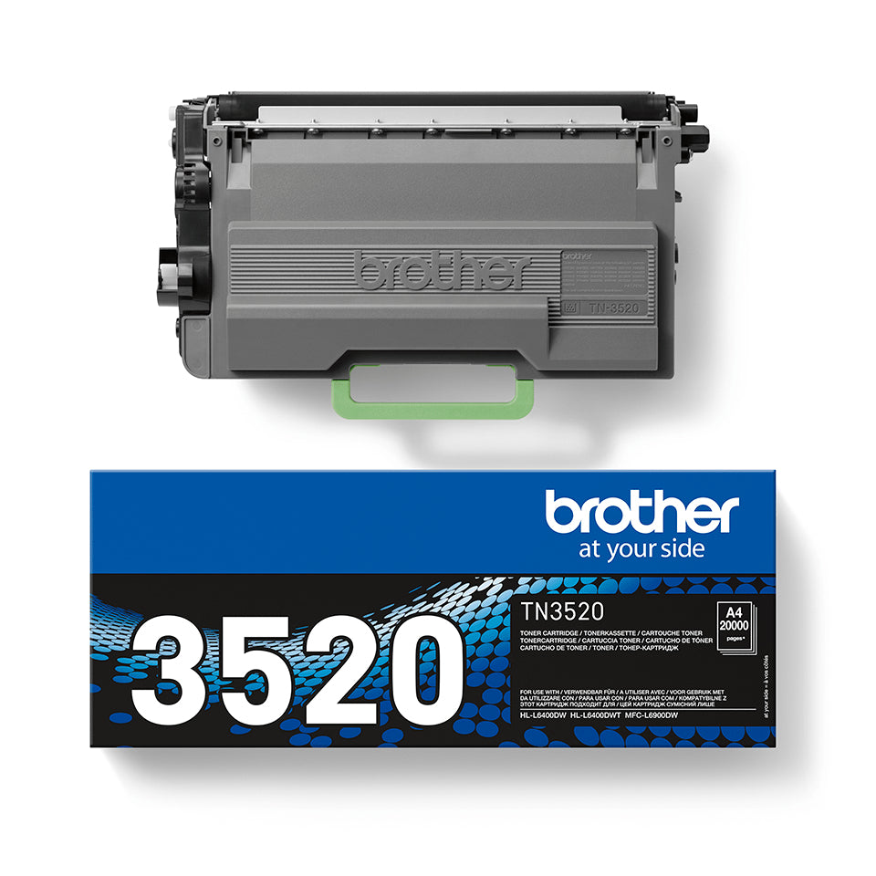 Brother TN-3520 Toner Cartridge (20K pages, Brother HL-L 6400)