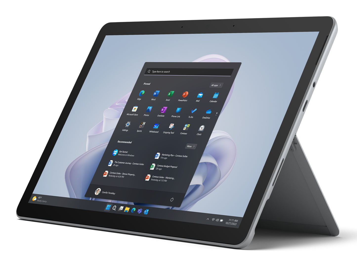 Microsoft Surface Go 4 Intel® N 128 GB 26.7 cm (10.5") 8 GB Wi-Fi 6 (802.11ax) Mobile Computer