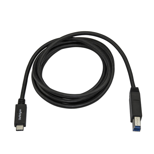 StarTech.com 6.6ft (2m) USB-B to USB-C Cable, USB 5Gbps, Data Cord, USB 3.0, USB-C