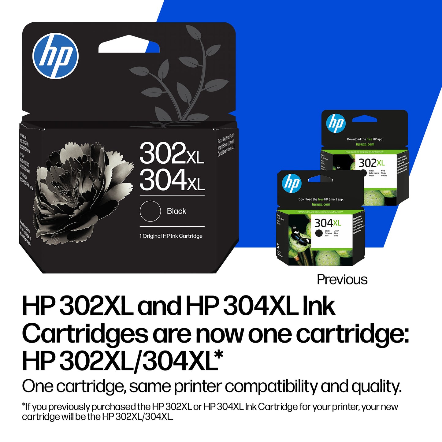 HP B82L1AE/302/304 Black Ink Cartridge