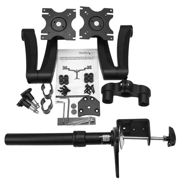 StarTech.com Desk-Mount Dual Monitor Arm - Articulating - For up to 24"
