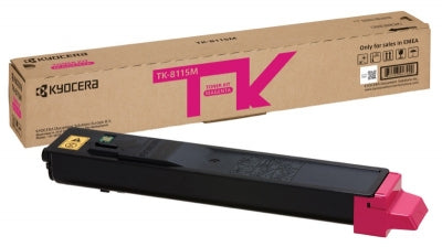 KYOCERA 1T02P3BNL0/TK-8115M Magenta Toner Cartridge (6K pages, Kyocera M 8124)