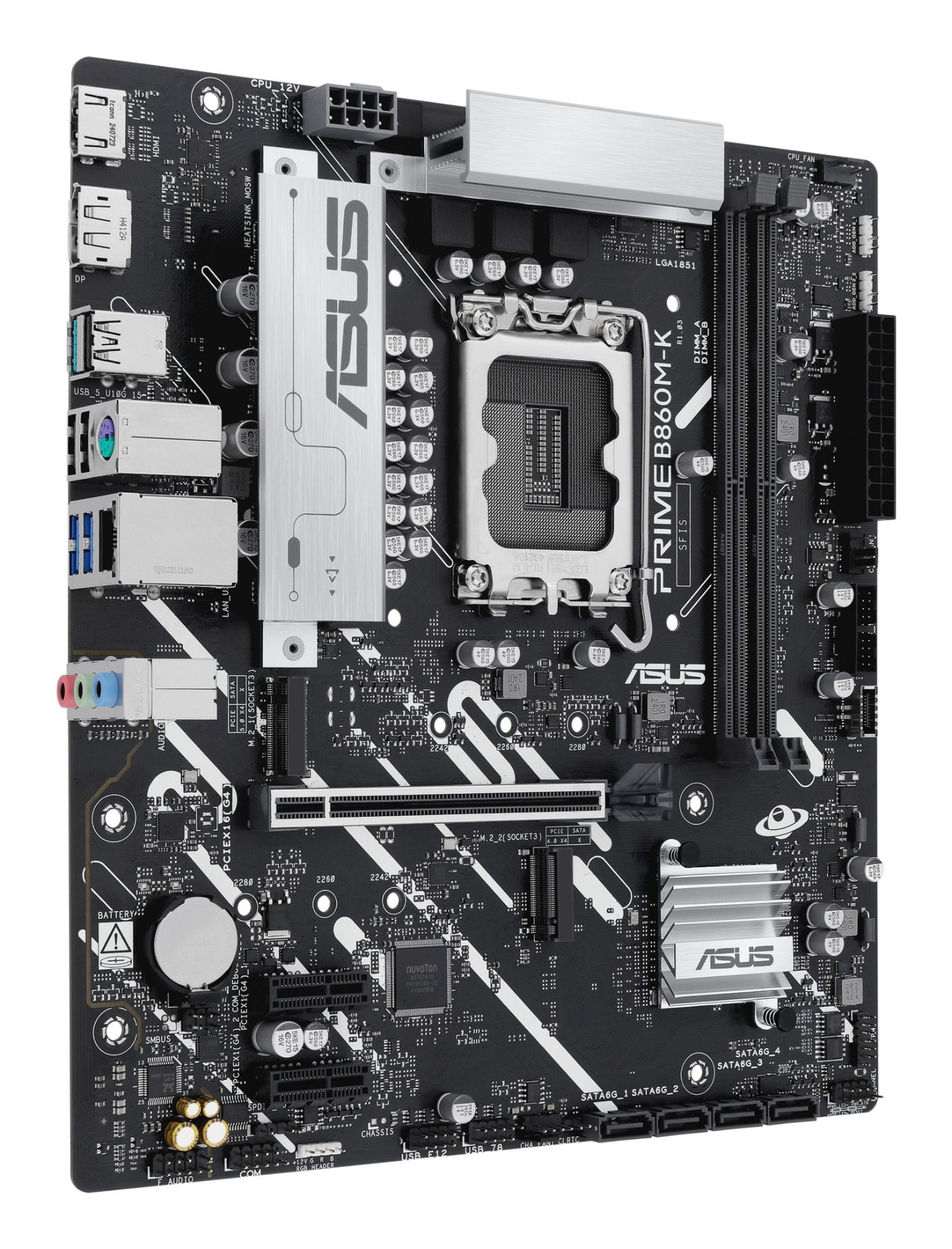 ASUS PRIME B860M-K Intel B860 LGA 1851 (Socket V1) micro ATX Motherboard