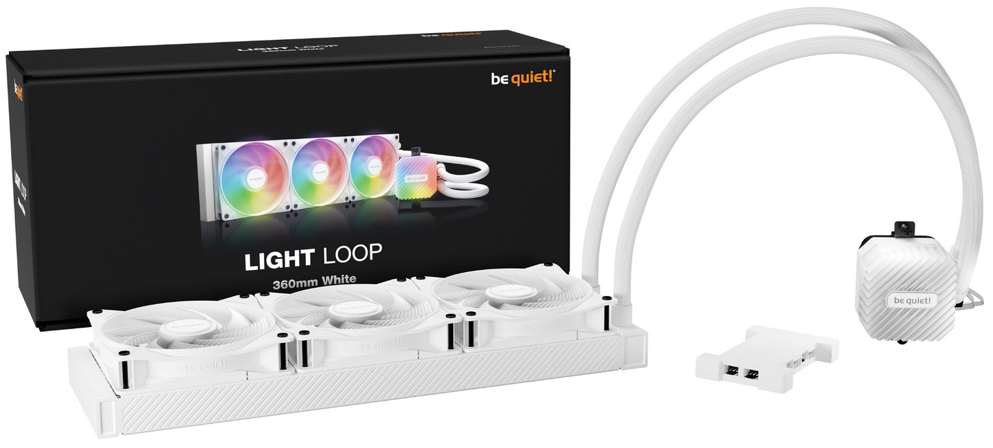 be quiet! LIGHT LOOP 360mm White Processor All-in-one liquid cooler 12 cm 1 pc(s) Cooling