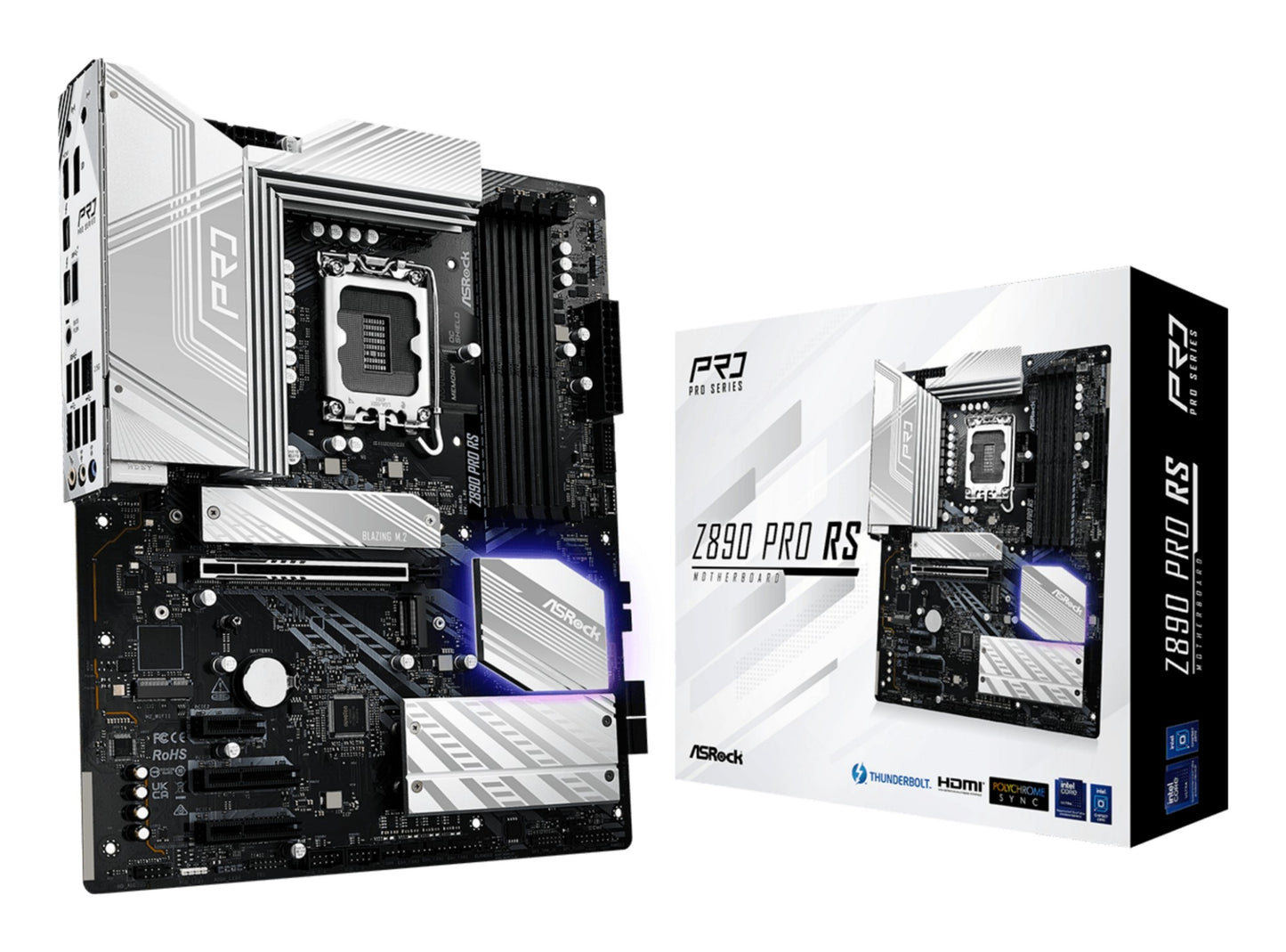 Asrock Z890 Pro RS Intel Z890 LGA 1851 (Socket V1) ATX Motherboard