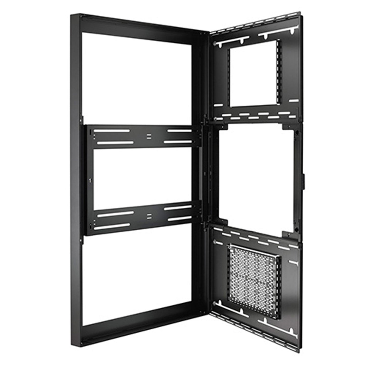 Chief ImpactTM On-Wall Kiosk - Portrait 43 Inch Black Mount