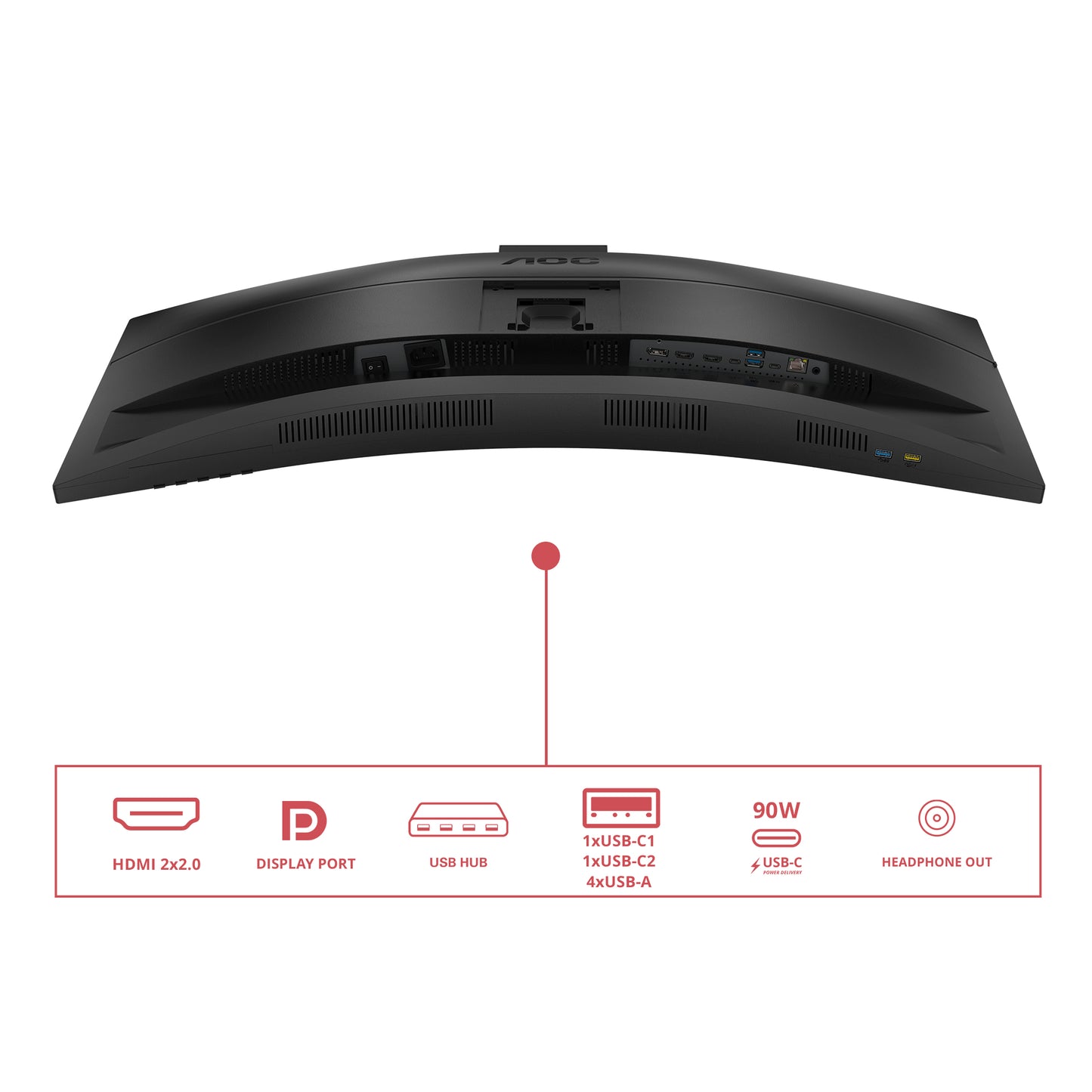 AOC E4 CU34E4CW 34" UWQHD VA 120Hz Curved Monitor