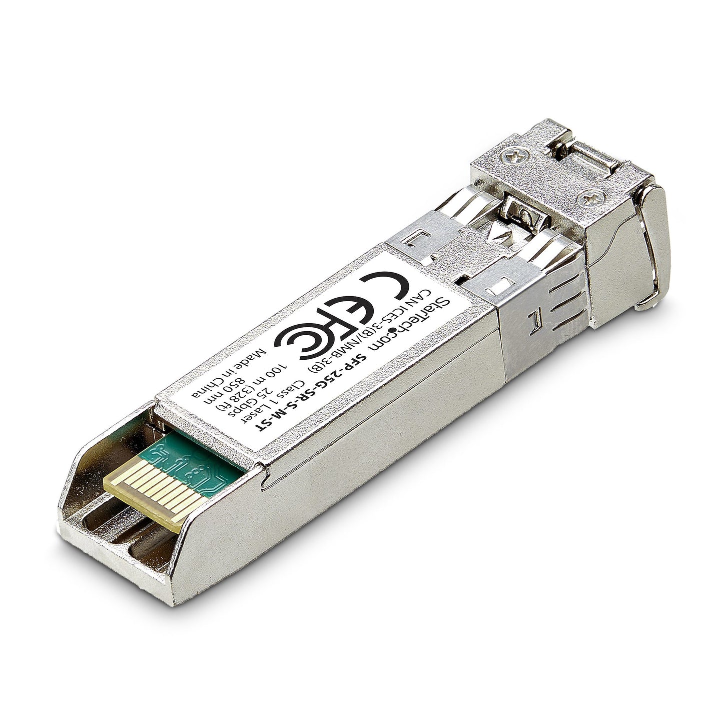 StarTech.com MSA-Compliant SFP-25G-SR-S SFP28 Module, 25Gbps Multimode Fiber (MMF), 100m (328ft), LC Connector, 850nm Networking