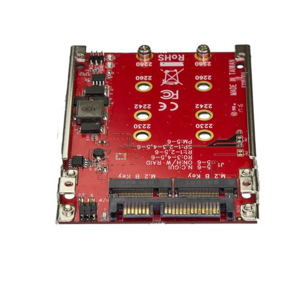 StarTech.com M.2 to SATA Adapter for M.2 SATA SSDs, Dual Slot M2 Drive Host Hub