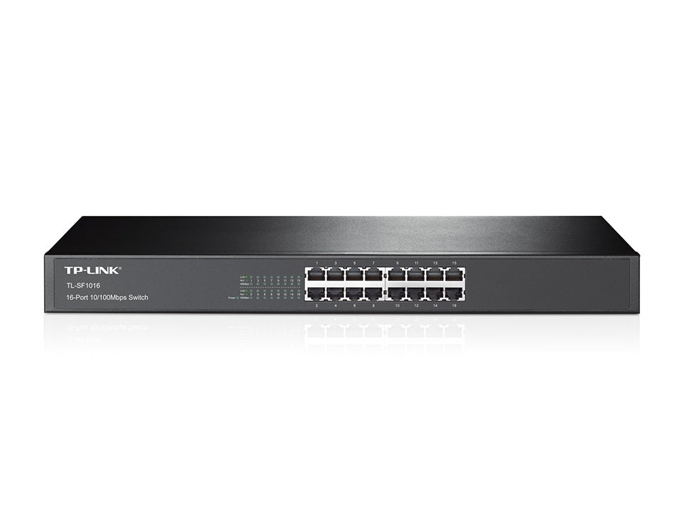TP-LINK 16-Port 10/100Mbps Rackmount Network Switch