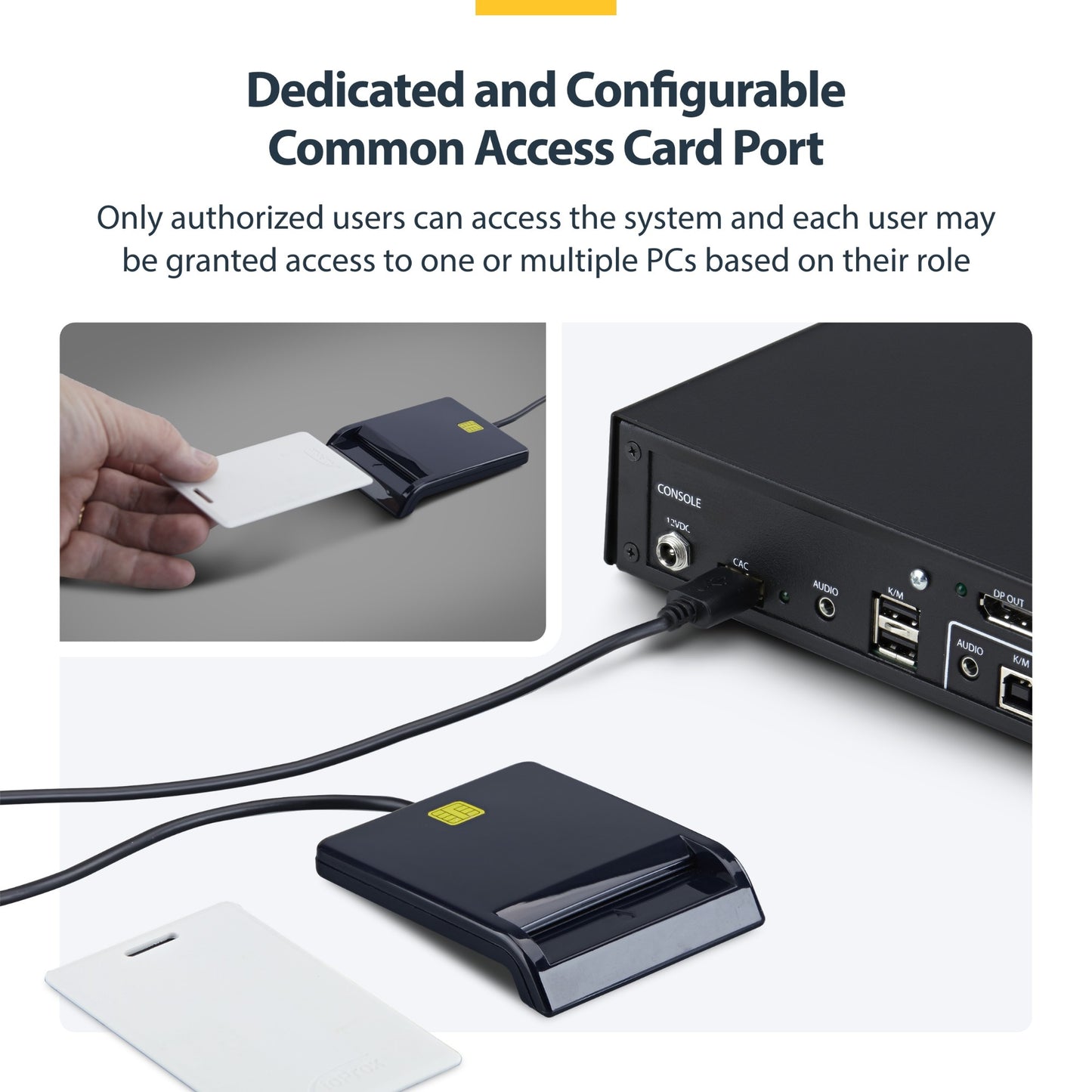 StarTech.com Secure 4-Port Dual-Monitor KVM Switch, HDMI or DisplayPort, 4K 60Hz