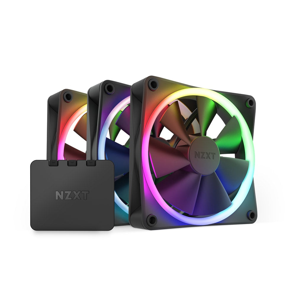 NZXT F120 RGB Triple Pack Computer case Fan 12 cm Black 3 pc(s) Cooling