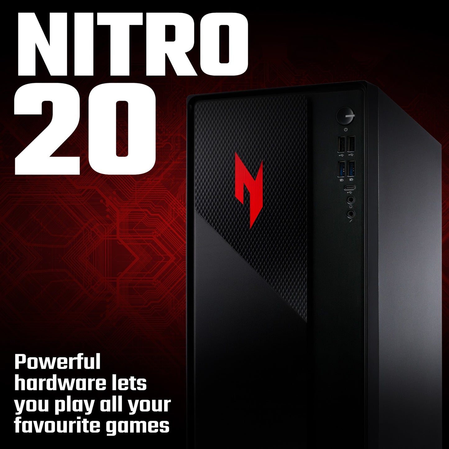 Acer NITRO 20 N20 Gaming Core i5-13420H 16GB 512GB SSD NVIDIA GeForce RTX 3050 Desktop PC