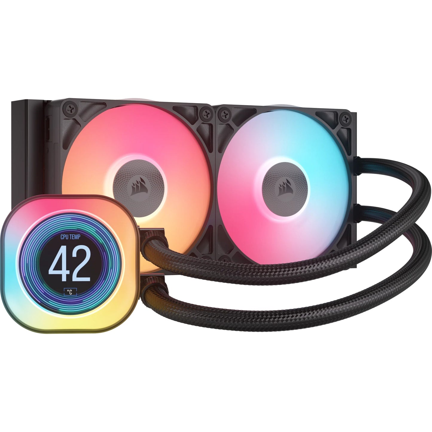 Corsair iCUE LINK TITAN 240 RX LCD Processor Air cooler 12 cm Black 1 pc(s) Cooling