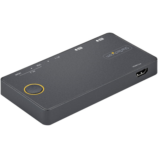 StarTech.com 2 Port Hybrid USB-A + HDMI & USB-C KVM Switch - Single 4K 60Hz HDMI 2.0