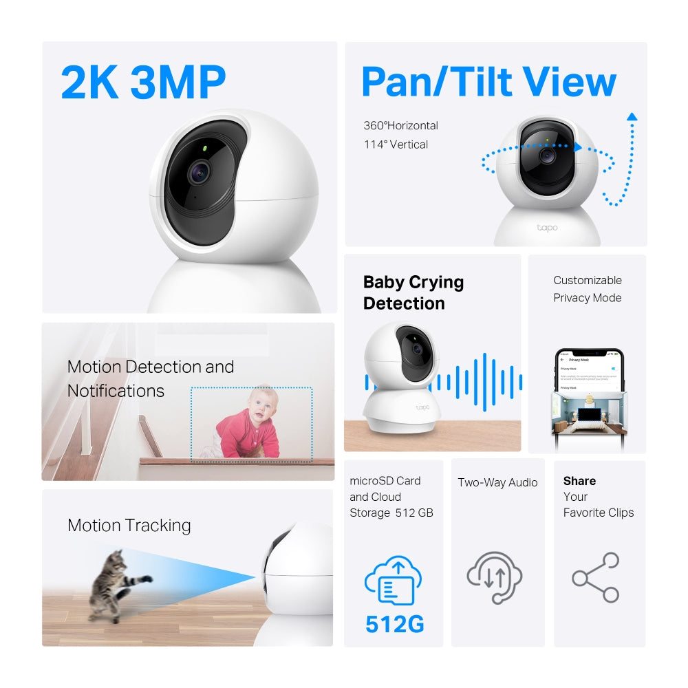 TP-LINK Tapo Pan/Tilt Home Security Wi-Fi Camera