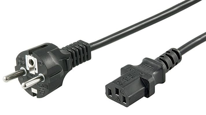 Microconnect PE0204100 power cable Black 10 m Power plug type E+F C13 coupler