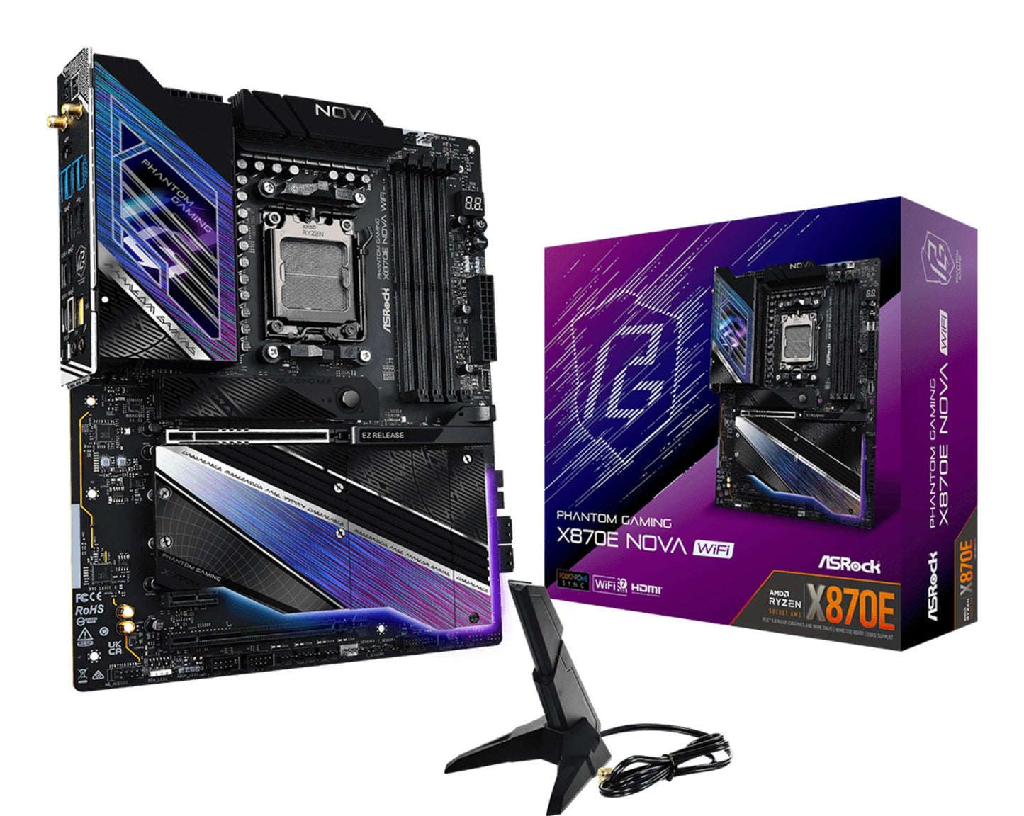 Asrock MK X870E NOVA WIFI AMD X870E Socket AM5 ATX Motherboard