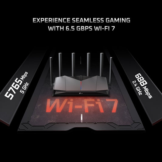 TP-LINK Archer BE6500 Dual-Band Wi-Fi 7 Gaming Router Networking