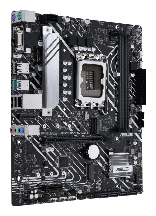 ASUS PRIME H610M-A D4-CSM Intel H610 LGA 1700 micro ATX Motherboard