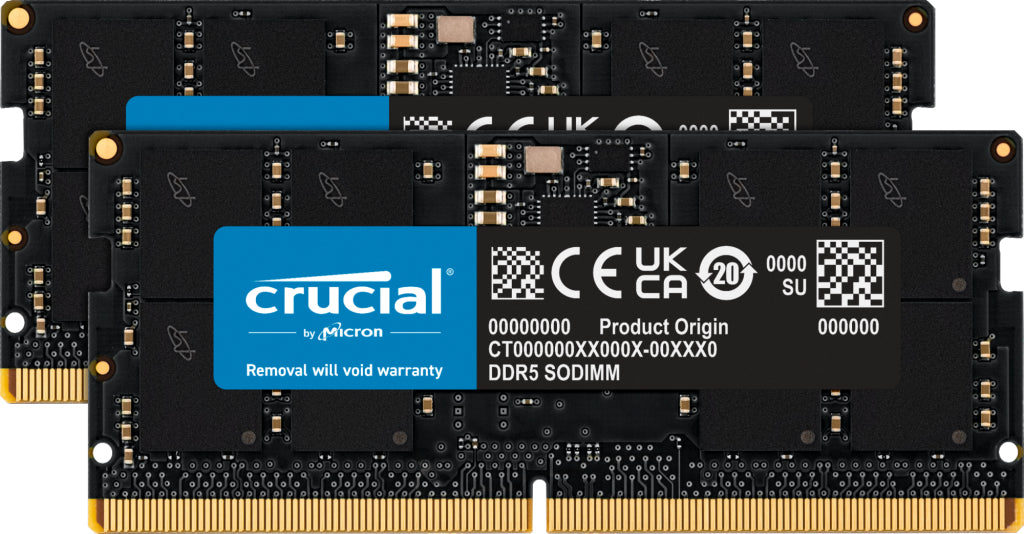 Crucial 32GB (2x16GB) DDR5 SO-DIMM Laptop RAM