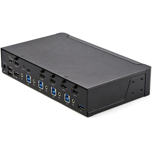 StarTech.com 4 Port HDMI KVM Switch - Single Monitor 4K 60Hz Ultra HD HDR - Desktop