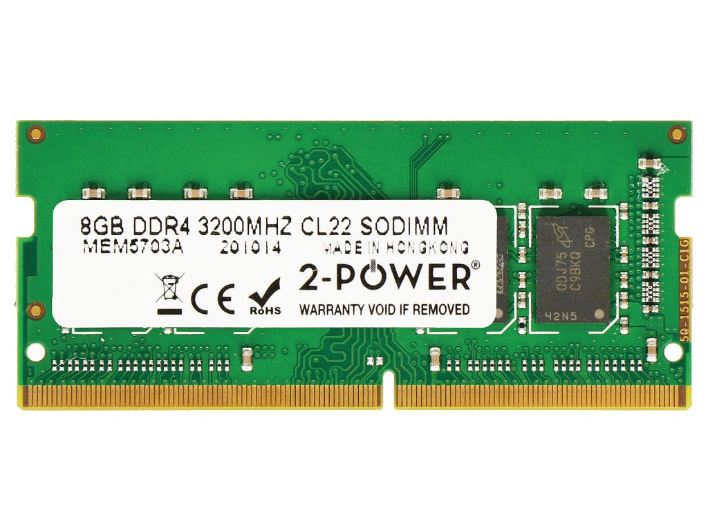 2-Power 8GB (1x8GB) DDR4 3200MT/s SO-DIMM Laptop RAM