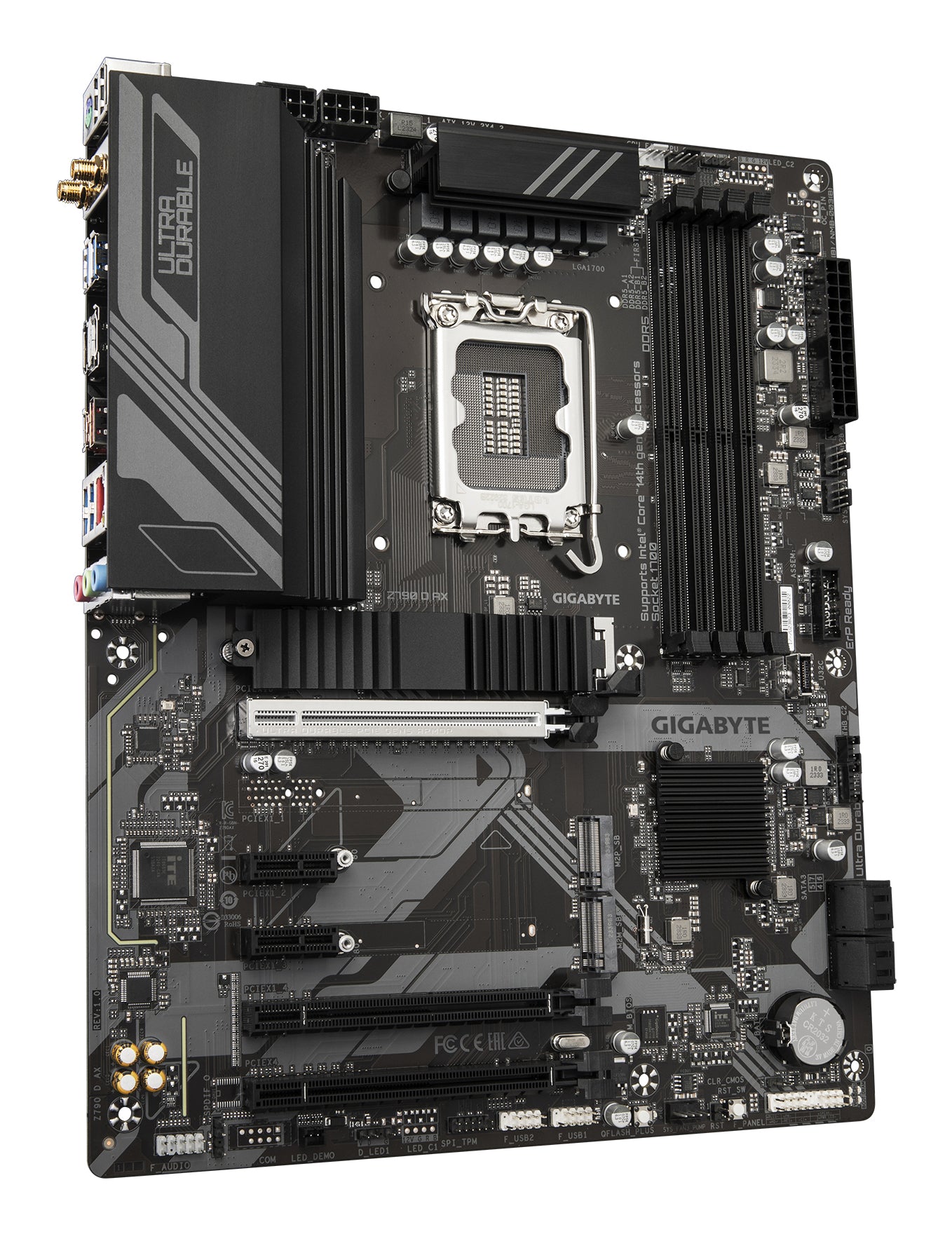 Gigabyte Z790 D AX Motherboard - Supports Intel Core 14th Gen CPUs, 12+1+1 Phases