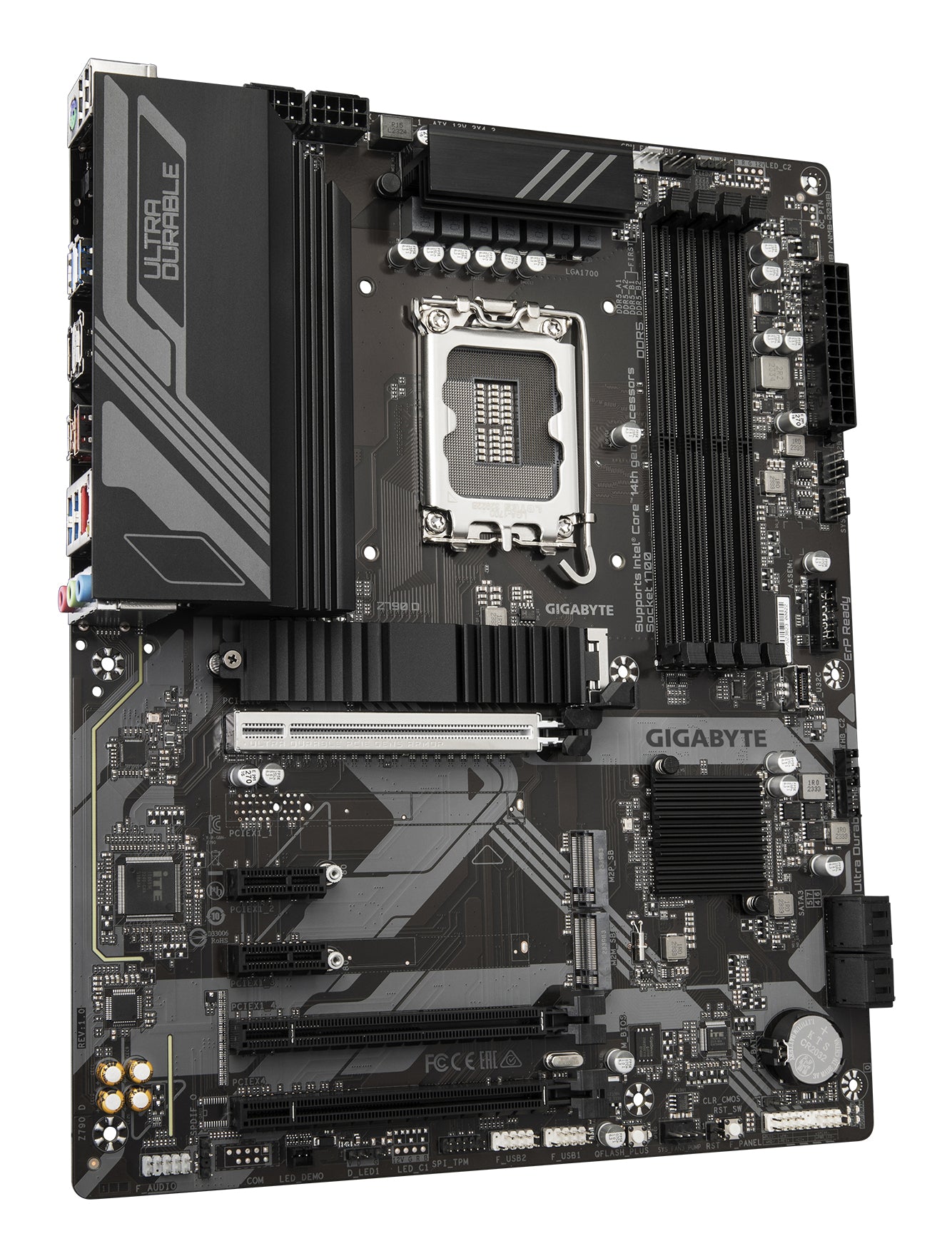 Gigabyte Z790 D Motherboard - Supports Intel Core 14th Gen CPUs, 12+1+1 Phases