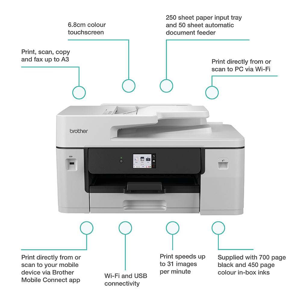 Brother MFC-J6760DW multifunction printer Inkjet A3 1200 x 4800 DPI 31 ppm Wi-Fi