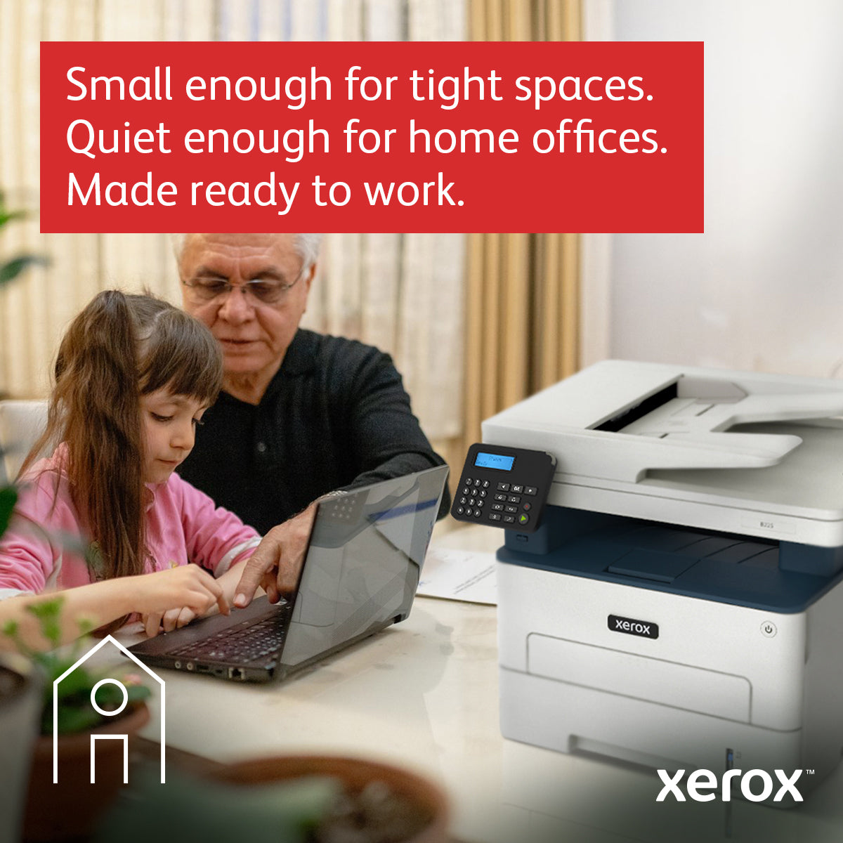Xerox B225 A4 34ppm Wireless Duplex Copy/Print/Scan PS3 PCL5e/6 ADF 2 Trays 251 Printer