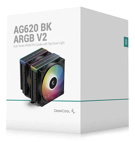 DeepCool AG620 BK ARGB V2 Chipset, Motherboard Air cooler 12 cm Black 1 pc(s) Cooling