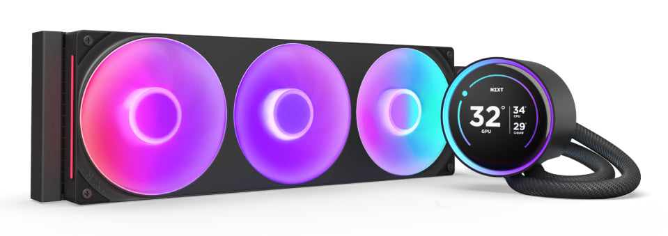 NZXT Kraken Elite 360 RGB Processor All-in-one liquid cooler 12 cm Black 1 pc(s) Cooling