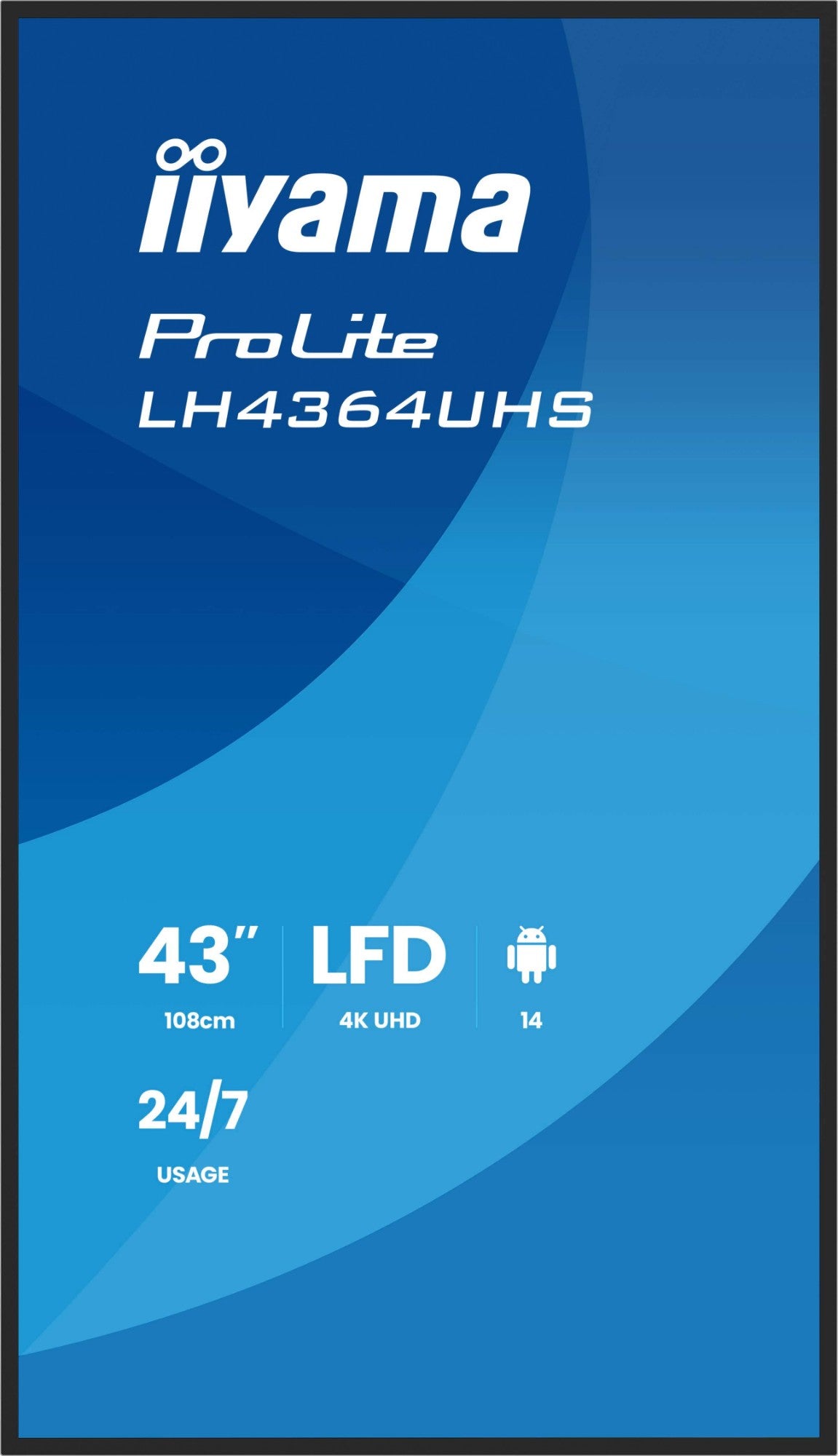 iiyama LH4364UHS-B1AG Signage Display Digital signage flat panel 43" 4K UHD VA Monitor
