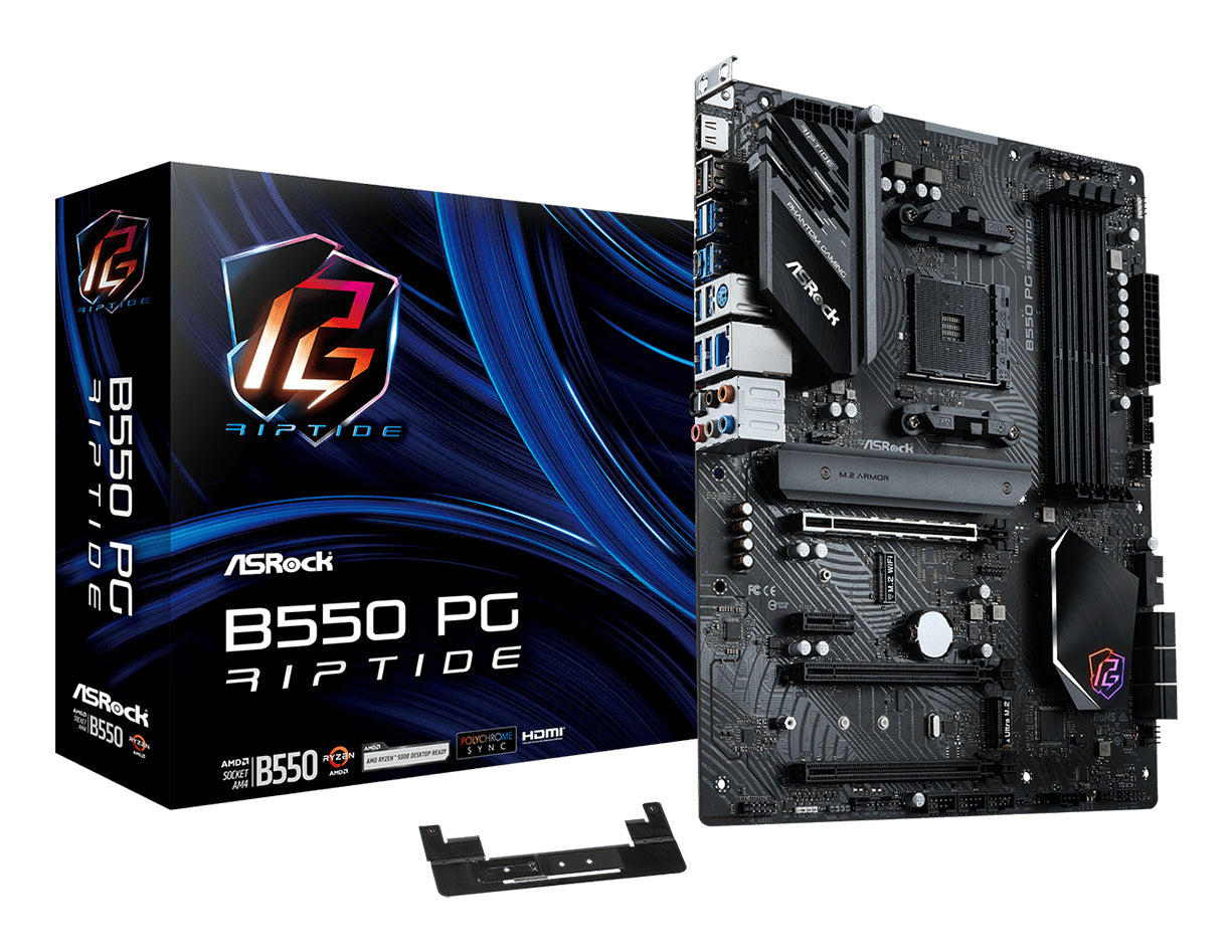 Asrock B550 PG Riptide AMD B550 Socket AM4 ATX Motherboard