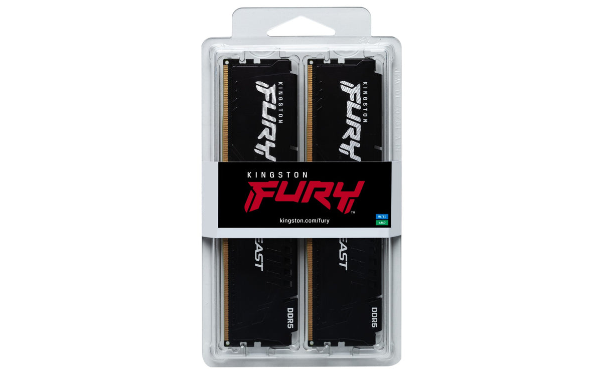 Kingston Technology FURY Beast 32GB DDR5 6000MT/s CL30 Desktop RAM (BBEK232)