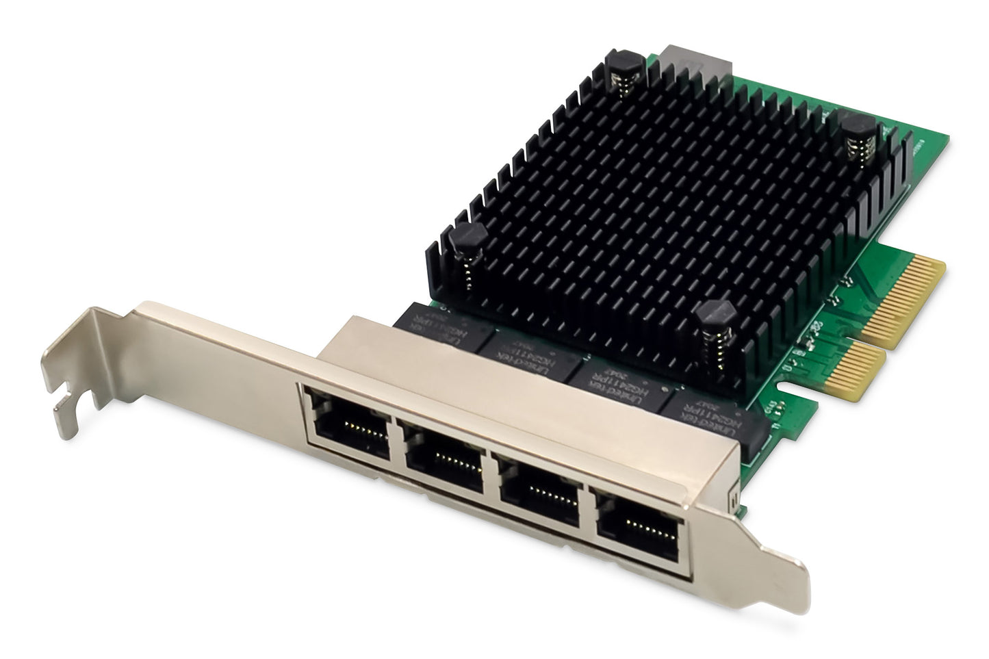 Digitus 4 port 2.5 Gigabit Ethernet network card, RJ45, PCI Express, Realtek chipset Network Adapter