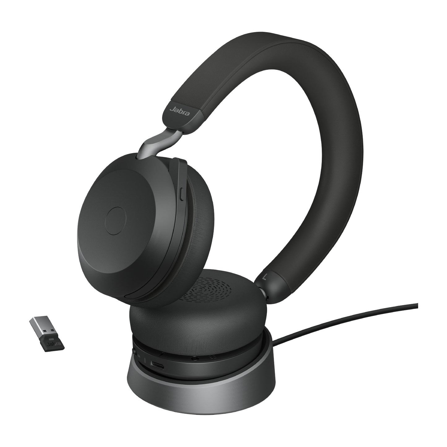Jabra Evolve2 75 - USB-A UC with Desk Stand - Black Headset