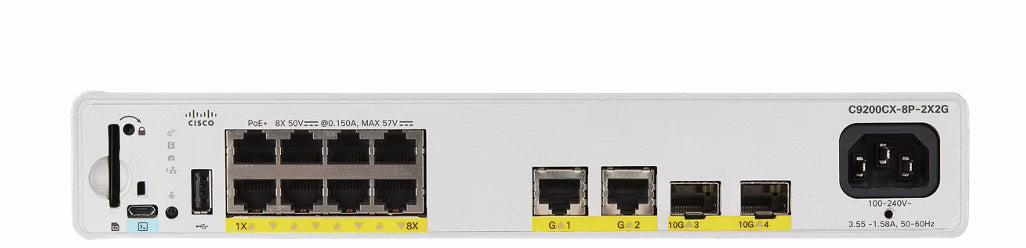 Cisco Catalyst C9200CX-8P-2X2G-A network switch PoE