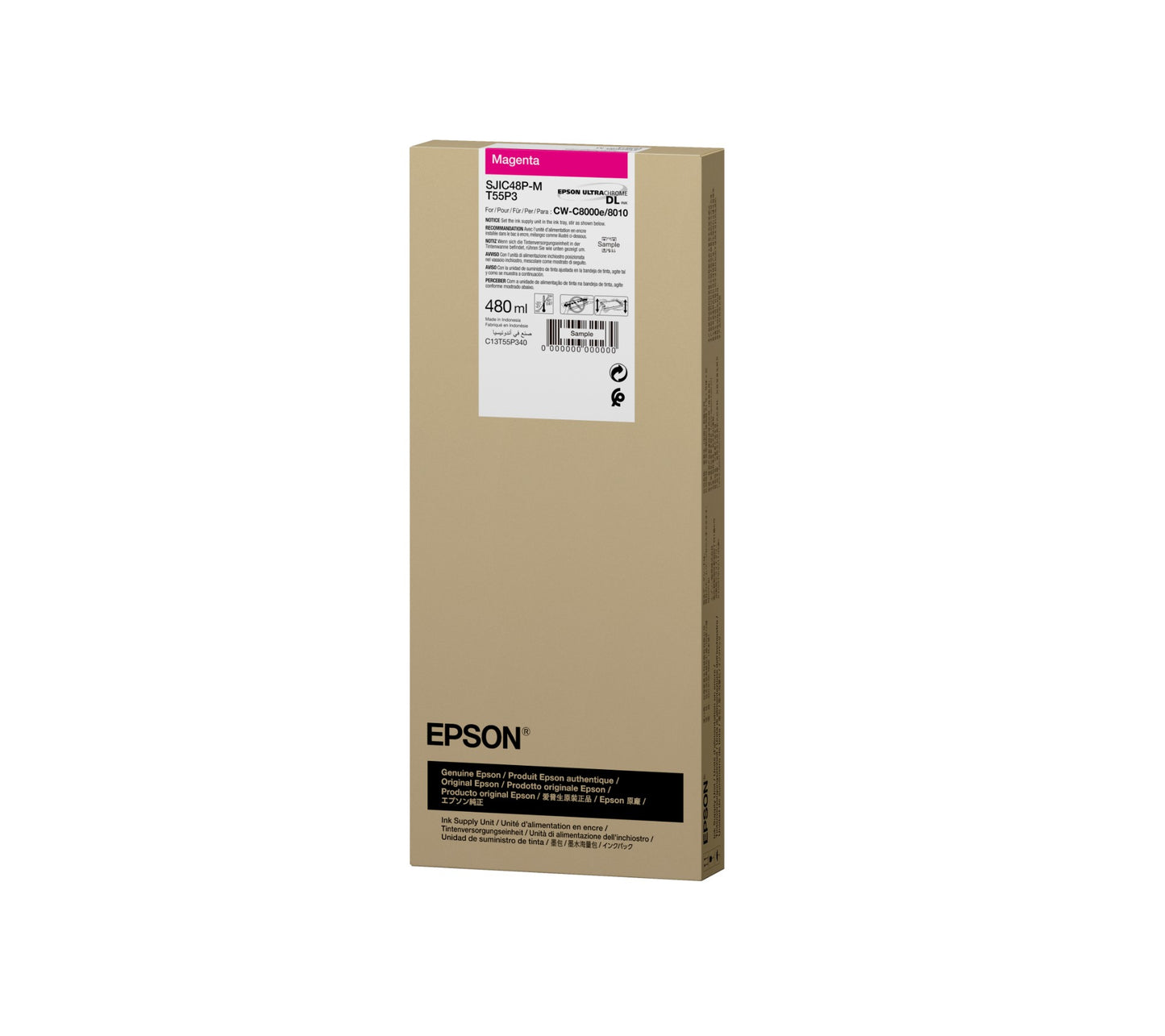 Epson C13T55P340/SJIC-48-P-M Magenta Ink Cartridge