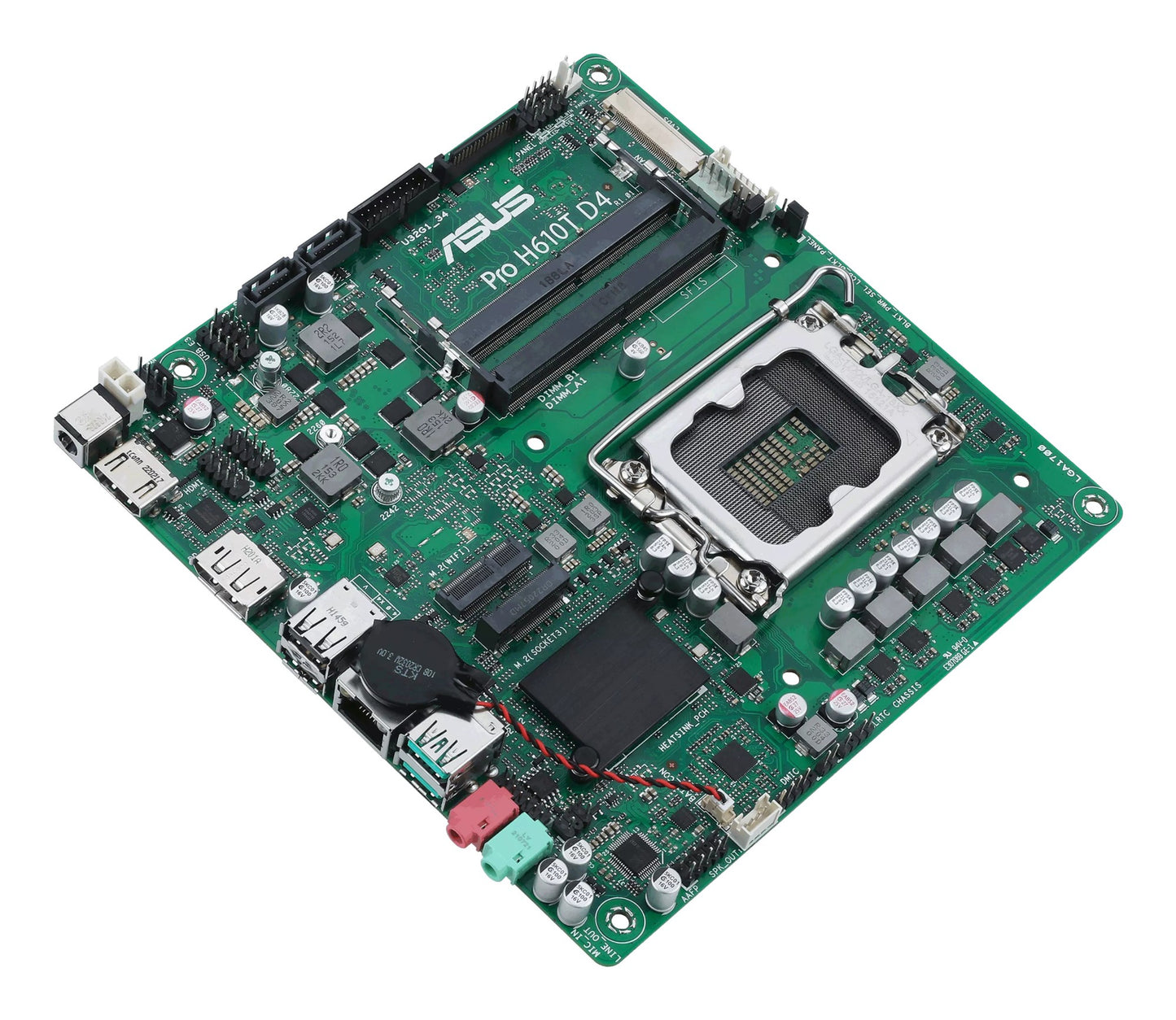 ASUS Pro H610T D4-CSM Intel H610 LGA 1700 Thin Mini ITX Motherboard