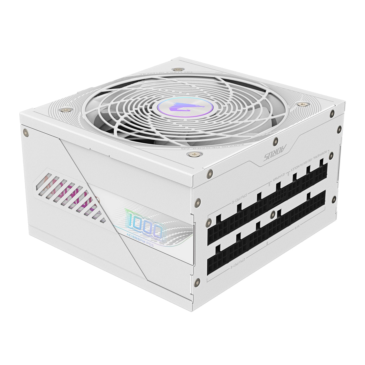 Gigabyte AORUS ELITE P1000W ICE Power Supply Unit - PCIe 5.0, 80 PLUS Platinum